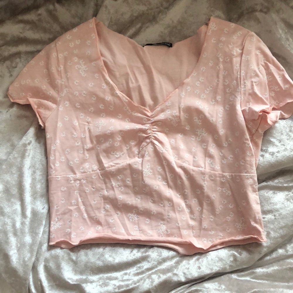 Pink flower shirt from Shein